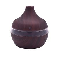Gocheaper Aromatherapy Humidifier,300ml Ultrasonic Humidifier Purifier LED Essential Oil Diffuser 7 Color Changing(HOT SELL!!) (Brown)