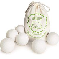 Wool Dryer Balls Organic XL 6 Pack Reusable Laundry Dryer Balls Anti Static New Zealand Wool Handmade Natural Fabric Softener Baby Safe