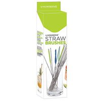 U-Konserve - Stainless Steel Straw Brush, Nylong Bristles with Stainless Steel Handle, Cleans Hard-To-Reach Places, Extends the Life of Straws, Dishwasher Safe, BPA-Free (Assorted Colors, 40-Pack)