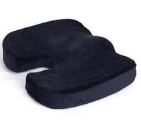 Deluxe Memory Foam Back Ache Pain Office Chair Orthopedic Seat Solution Cushion (Black)