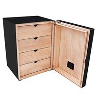 Lxc High-Gloss Paint Cigar Humidor Cigar Box Large-Capacity Cedar Wood Moisturizing Cigar Cabinet