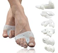 BESTON Footcare (12 PCS) Hallux Valgus Care Kit for Men & Women, Including Bunion Corrector, Toe Separator, Big/Pinky Toe Protector, Toe Spacer, All Day Foot Pain Relief
