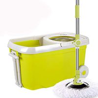 Broom and Dustpan With Long Handle Telescopic Upri Rotating mop - stainless steel lazy mop, household absorbent mop