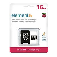 Raspberry Pi 16GB Preloaded (NOOBS) SD Card, Pre-installed, Class 10 - Raspberry Pi Recovery System (1 Pack) 'Packaging May Vary'