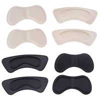 SNNplapla 4-Pair Soft Sponge Heel Cushion Pads - Heel Shoe Grips Liner - Self-Adhesive Shoe Insoles Foot Care Protector