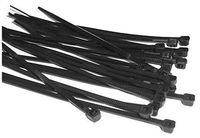 Black Point Products BE-0106B BLACK Cable Tie Bag (100 Pack), 5.6"