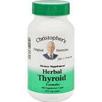Christopher's Herbal Thyroid - 475 mg - 100 Vegetarian Capsules