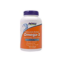 NOW Supplements, Omega-3 180 EPA / 120 DHA, Enteric Coated, Cardiovascular Support*, 180 Softgels