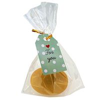 Flat Cellophane Bags with Polka Dot For you Gift Tags for Gift Packaging, Pack of 48 (10x15cm)
