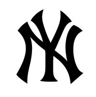 LCK Unique Design MLB Baseball New York Yankees, Black, 8 Inch, Die Cut Vinyl Decal, For Windows, Cars, Trucks, Toolbox, Laptops, Macbook-virtually Any Hard Smooth Surface