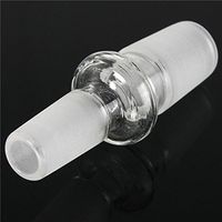 RISHIL WORLD 18mm Male to 14mm Male Clear Glass Reducer Adapter Connector
