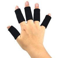 Stretchy Finger Protector Sleeve, Arthritis Support Sports Aid x10 by AUCHEN