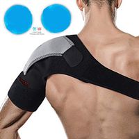 Shoulder Stability Brace - Hot/Cold & Rotator Cuff Compression Support, Torn Rotator Cuff, Dislocated Joint, Shoulder tendinitis, Sprain, Left Shoulder Brace