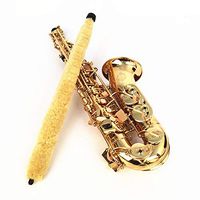JoyShopping Cleaning Brush Cleaner Pad Saver for Alto Sax Saxophone Soft Durable Yellow CN -