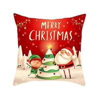 Decorative Pillow Covers, Christmas Pillow Case, Kaiye Sofa Bed Waist Throw Cushion Cover for Xmas 45x 45cm