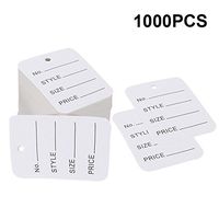 Price Tags,Clothes Tags,Clothing Tags,Merchandise Marking Tags,White Paper Price Tag Labels,Box of 1000