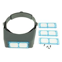 MagiDeal Head Band Magnifier Loupe Watch Repair Optivisor Eye Welding Head Tool