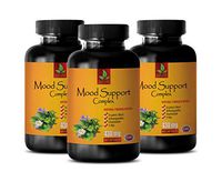 Mood Supplements for Women Natural - Mood Support Complex - Natural Formula - folic Acid for Men Fertility - 3 Bottles 180 Vegetable Capsules