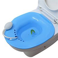 QBYLYF Sitz Bath Over-The-Toilet Perineal Soaking Bath, for Hemorrhoidal Relief, for Pregnant Women, for The Elderly, Ideal for Post-Episiotomy Patients (Color : Blue)