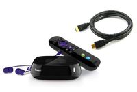 ArtMuseKitsMikash Roku 3 Streaming Media Player Bundle with High-Speed HDMI Cable (6 Feet / 1.8 Meters)