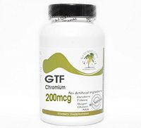GTF Chromium 200mcg ~ 200 Capsules - No Additives ~ Naturetition Supplements