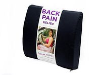 Posture Curve Lumbar Cushion by Body Care Lumbar Support Back Cushion 101 Navy with Poly Cotton Cover Designed for Lower Back Pain Relief Made for Recliner, Computer Office Chair Made in The USA