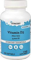 Vitacost Vitamin D3-5000 IU - 365 Softgels - Mini Gels