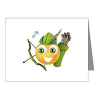 Note Cards (10 Pack) SmileyFace Zodiac Sagittarius