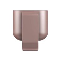 residentD Solid Color Portable Protective Accessories Belt Clip Case Holder Soft PC Coating for AirPods (Pink)