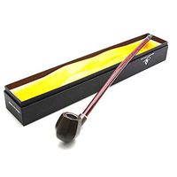 New Brown Long Mouth Tube, Unique and Smooth Carved Design, Suitable for Personal use and Gifts