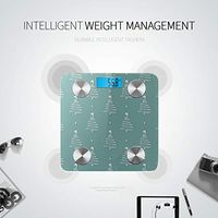 Bluetooth Body Weight Scale Art Cute Fashion Cartoon Drawing Lines Body Analyzer Scale Body Fat Composition Monitor Analyzer with Smartphone App for Body Management-396 Lbs