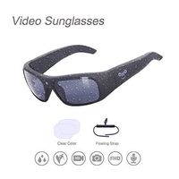 OHO sunshine Waterproof Video Sunglasses,128G Ultra 1080P HD Video Recording Camera and Polarized UV400 Protection Safety Lenses,Unisex Design