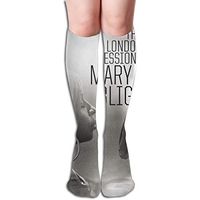 KennedyF Mens Womens Mary J Blige The London Sessions Knee High Socks Stockings Soft Tube Socks Novelty Crew Athletic Socks Comfortable Long Socks
