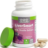 LiverSmart - Milk Thistle Liver Cleanse & Support Supplement - 145mg Silymarin - 6 Antioxidant Ingredients to Protect The Liver - Vegan - Independently Tested (1)