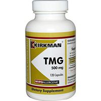 Kirkman TMG 500 mg - Hypoallergenic || 120 Vegetarian Capsules || Trimethylglycine || Gluten Free || Casein Free