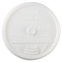 Dart Container Corporation White Dart Lid for Dart Foam Cup - Insulating Foam to SipThru - 1000 per case.