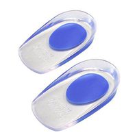 Heel Pain Inserts Silicone Gel Heel Pads Foot Care Heel Cups Protectors Heel Foot Pain Relief 1 Pair