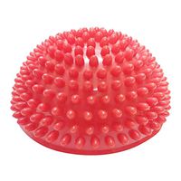 PVC Spiky Massager Balls - Plantar Fasciitis, Deep Tissue Foot, Foot Trigger Point Stress Relief Yoga Massager, Muscle Therapy - Best Porcupine for Acupressure & Myofascial (Red)