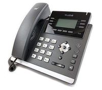 Yealink SIP-T42S IP Phone, 12 Lines. 2.7-Inch Graphical Display. Dual-Port Gigabit Ethernet, 802.3af PoE, Power Adapter Not Included