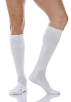 Relaxsan 550L (White, Sz.2) Diabetic knee socks with X-Static Silver fiber, 100% Made in Italy