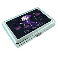 It's Over Universe Em1 Hip Silver Cigarette Case Id Holder Metal Wallet 4" X 2.75" RFID Protection