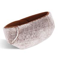 Hot Water Bottle, Portable PVC Water Bag Imitation Rabbit Hair Outer Layer, Home/Office (Color : Gray)