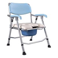 ZBYXZIGJ Foldable Toilet Chair Aluminum Alloy Mobile Toilet Seat Adjustable Waterproof Shower Chair for People with Inconvenient Legs and Feet