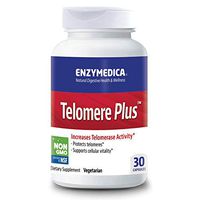 Enzymedica, Telomere Plus, Supports Healthy Aging, Cellular Health and Energy with Vitamin D3, Rhodiola and Astragalus, Vegetarian, 30 capsules (30 servings)