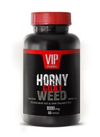 Horny Goat Weed 1000mg Natural Male and Female Enhancement Supplement with Muira Puama, Panax Ginseng Root and Tongkat Ali Powder for Stamina (1 Bottle 60 Capsules)