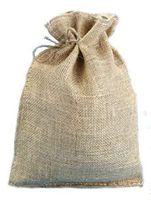 10" x 14" Natural Burlap Bags with Jute Drawstring (10 Pack) - Large Burlap Pouch Sack Favor Gift Bag for Showers Weddings Parties and Receptions - 10x14 inch