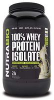 NutraBio 100% Whey Protein Isolate (Vanilla, 2 Pounds)