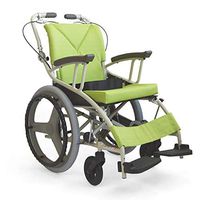 MLX Manual Wheelchair, Light Folding Old Man Outdoor Walking Manual Trolley (Size : Seat Width 45cm)