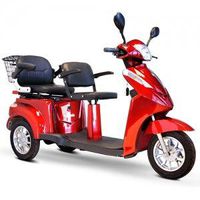 E-Wheels EW-66 2 Passenger Heavy Duty 500 Watt Electric Trike Three-Wheeled Mobility Scooter by SaferWholeSale