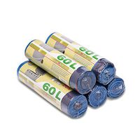 Trash Bags Kitchen Drawstring bags 8 Gallon /15 Gallon garbage bags Household cleaning supplies 5 Rolls 75—100 Count (15gallon)